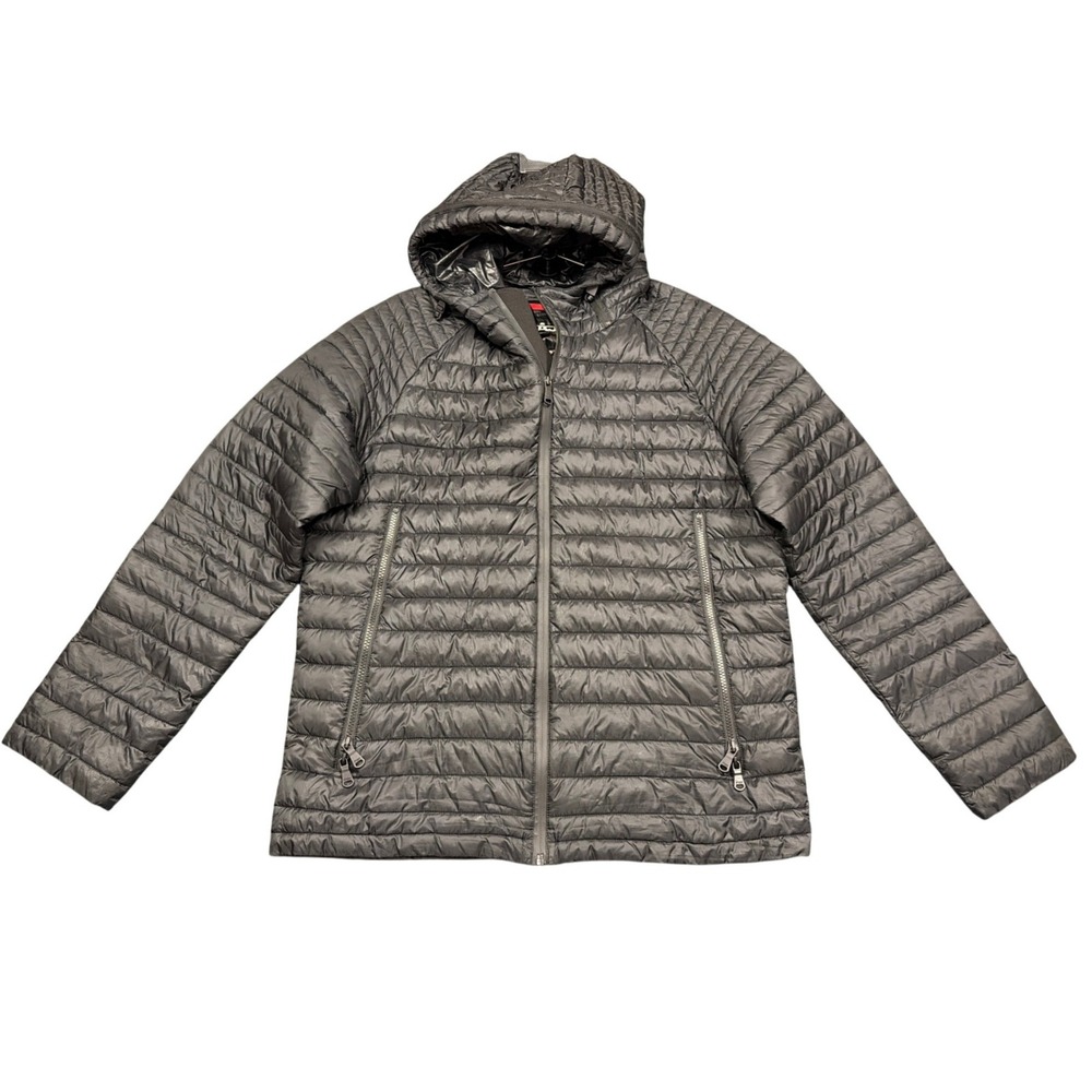Pajar Puffer Jacket Mens L Black Walcott P6N129S9CI Packable Quilted Hooded Coat